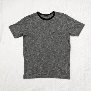 RVCA Men's Size Small Gray Micro Patterned Crew Neck Short Sleeve T-Shirt Tee